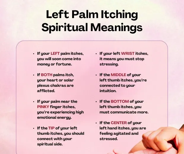 Was es spirituell bedeutet, wenn Ihre linke Handfläche juckt