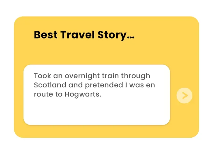 bumble prompts best travel story' fetchpriority='auto' title='The 39 Best Bumble Prompts and How to Answer Them to Strategically Meet Your Match