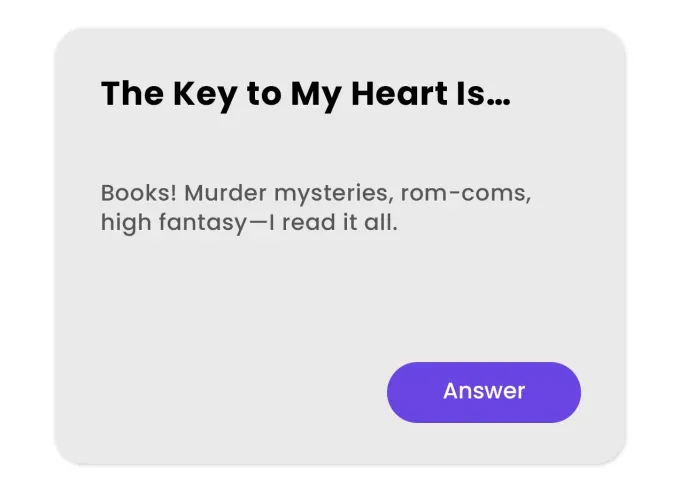 best hinge prompts the key to my heart is' fetchpriority='auto' title='The 60 Best Hinge Prompts to Use According to Relationship Experts