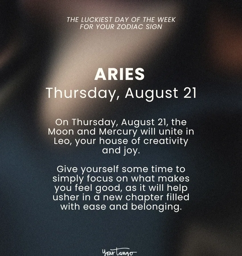 Jokaisen horoskooppimerkin onnellisin viikonpäivä 18. - 24. elokuuta